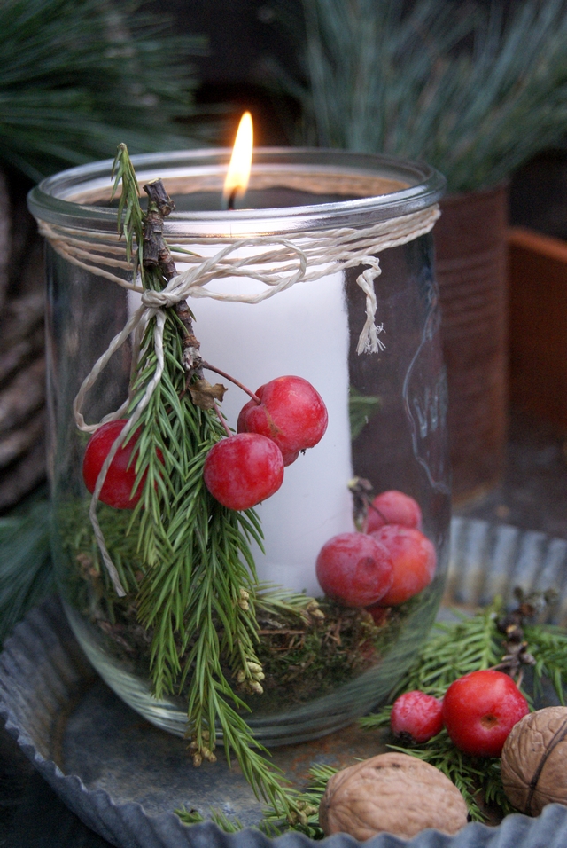 Filz und Garten Gartenblog Adventsdeko mit Zieräpfeln