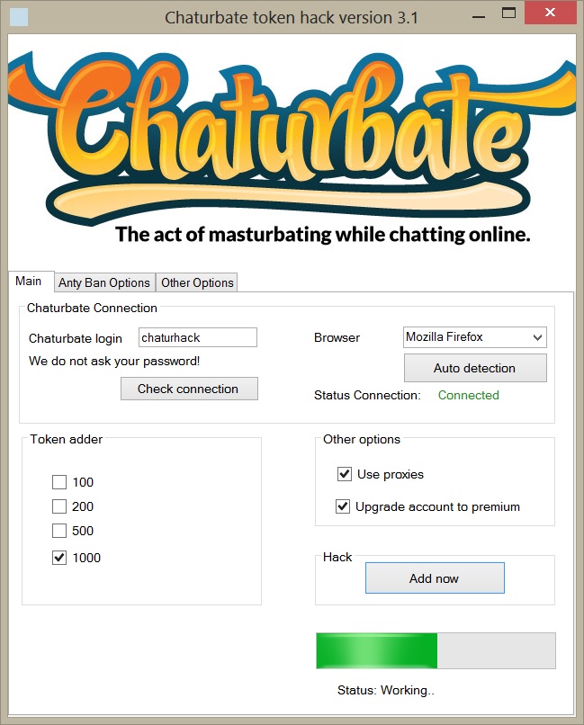 Chaturbate Hack - Codes 2018. chaturbate hack tokens token unlimited passwo...