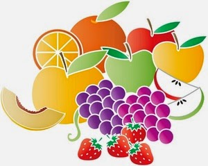 Fruits And Vegetables Doodles