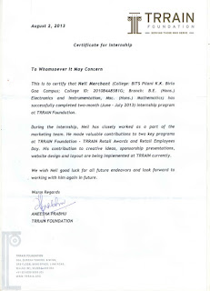 internship certificate completion letter format internships interior india company trrain college pdf request letters sample certificates experience template engineering doc