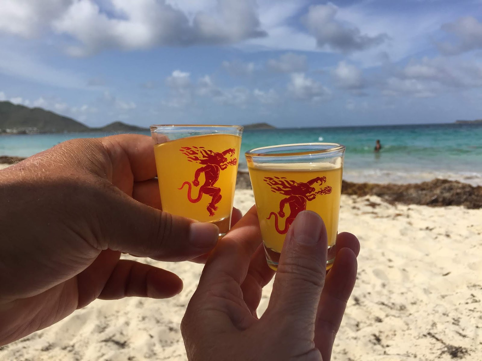 Deb's Days Bikini Beach Bar on Orient Beach, St. Maarten