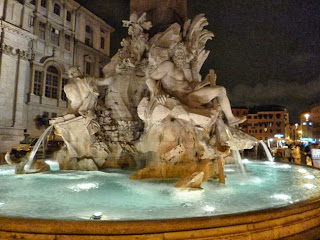 4fiumi2 - Roma de noite