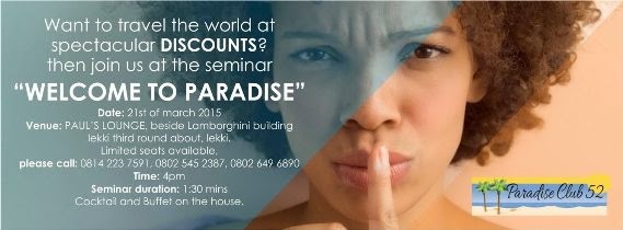 1 ParadiseClub 52 Seminar: Welcome to Paradise!