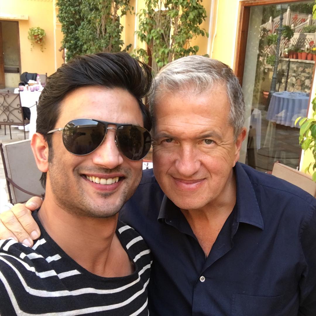 Sushant Singh Rajput with photographer Mario Testino