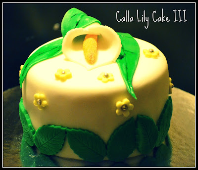 calla lily cake 