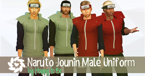 Naruto Jounin Male Uniform | Happy To Be