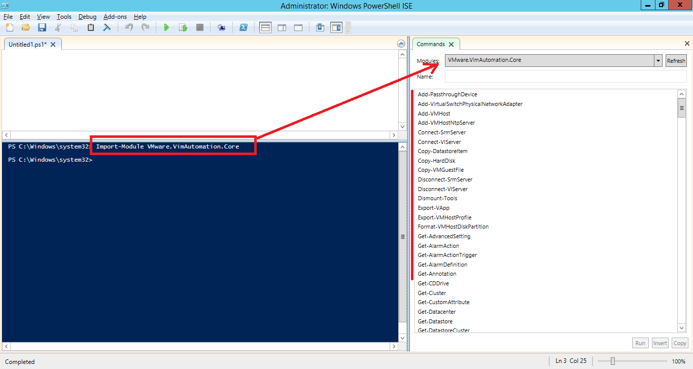 Online Help VMWare PowerCLI Getting command and remote connection Part 1