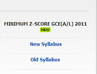 2011 Z Score Cut Off Marks Released www.ugc.ac.lk
