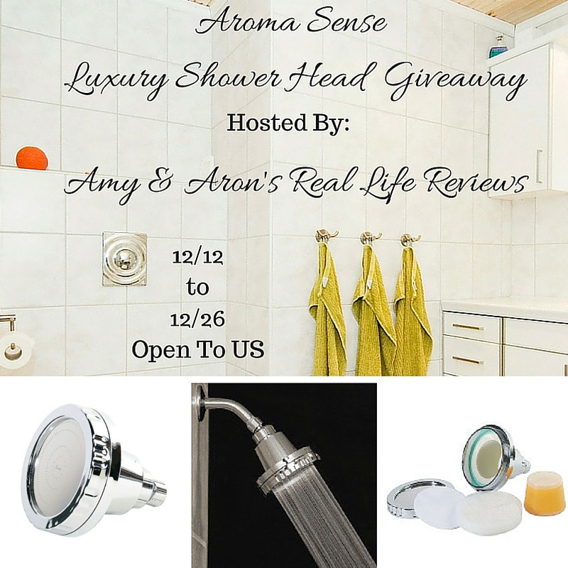 Aroma Sense Luxury Shower Head Giveaway ARV 80 Ends 12/26 Amy & Aron's
