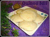 Quinoa Idli recipe / Quinoa Idly Recipe / A Very Healthy Steamed Cakes
