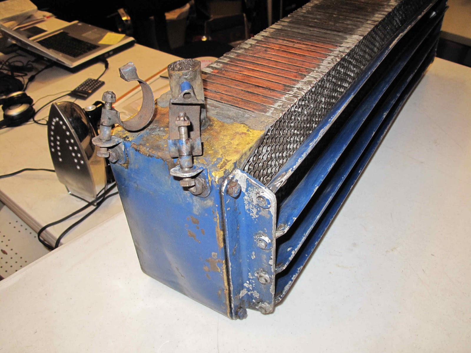 Curtiss OX5 Rebuild Travel Air 2000 Radiator & Header Tank