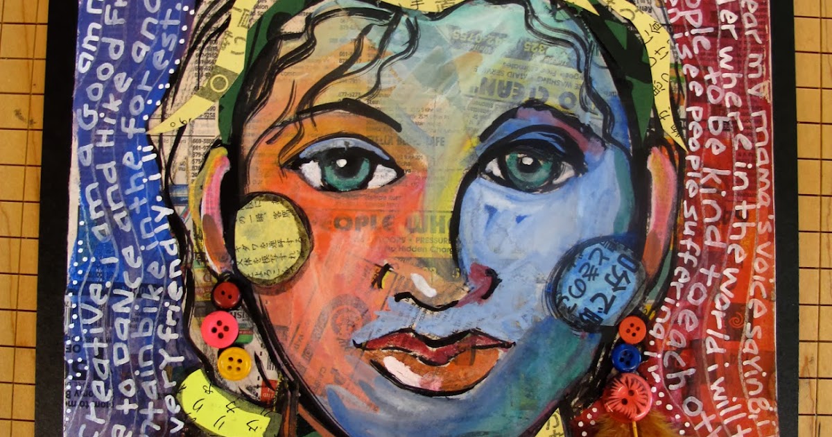 Creating with Kaiser: Mixed-Media Self Portrait