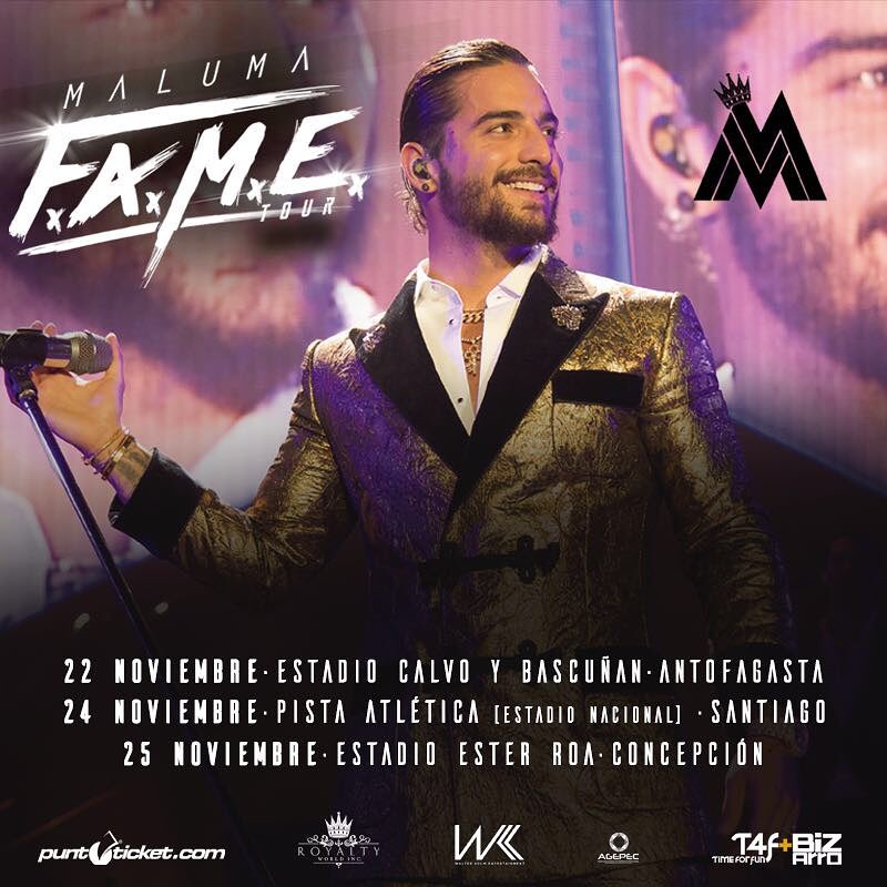 Maluma anuncia tres conciertos en Chile Reggaeton Rankiado Música