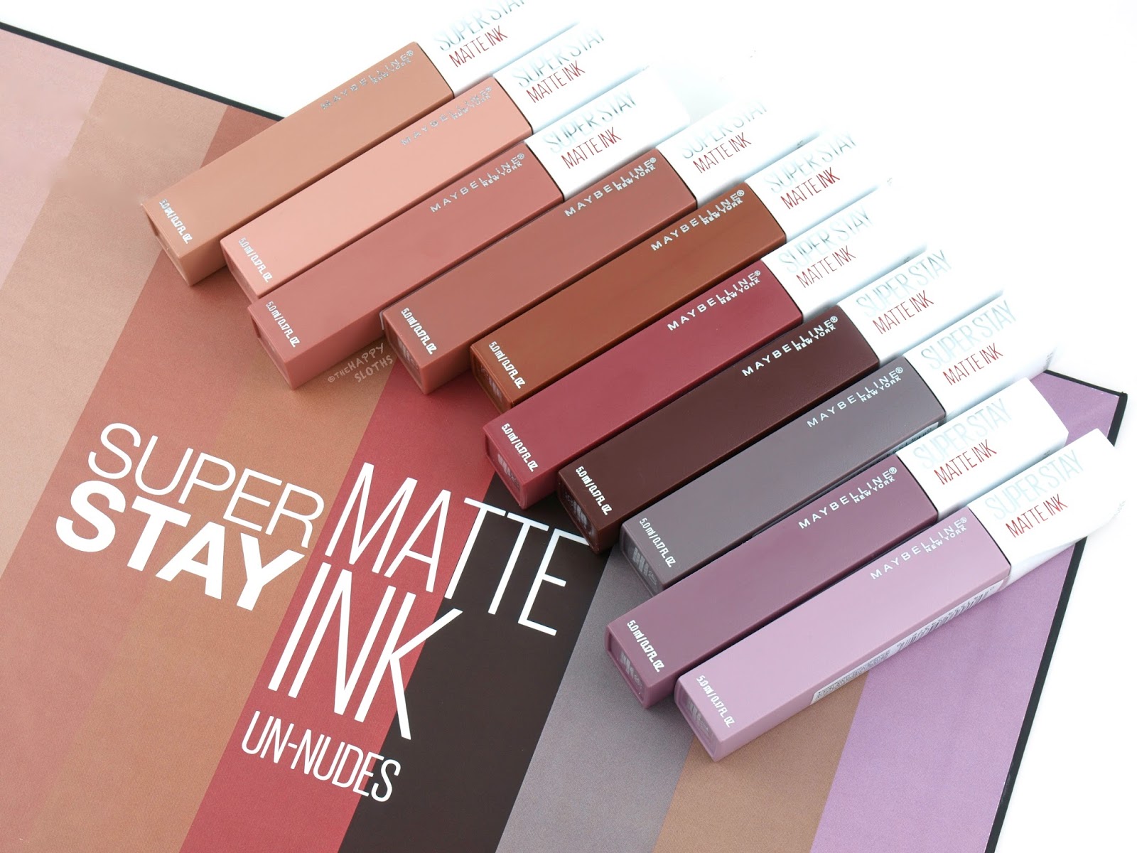 Maybelline | SuperStay Matte Ink Un-Nudes Collection: Review and Swatches |  The Happy Sloths: Beauty, Makeup, and Skincare Blog with Reviews and  Swatches