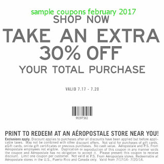 free Aeropostale coupons for february 2017