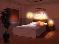 Anime Landscape: Bedroom Anime Background