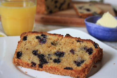 Blueberry cheese bread with orange an easy tea bread