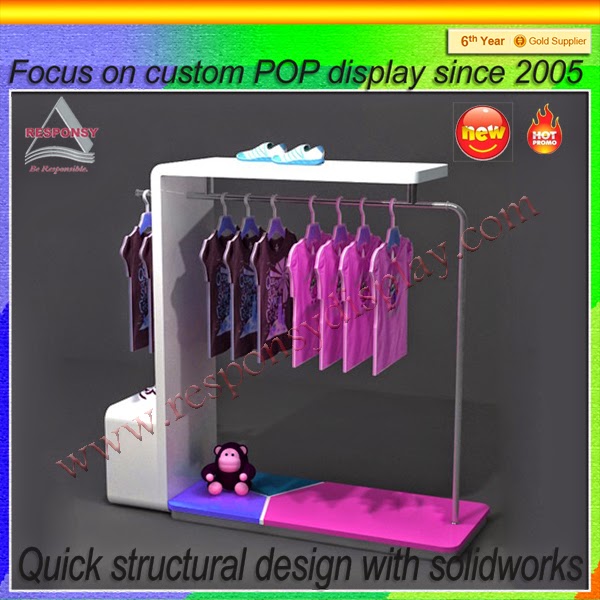 display racks How to do well the design of children's clothing display