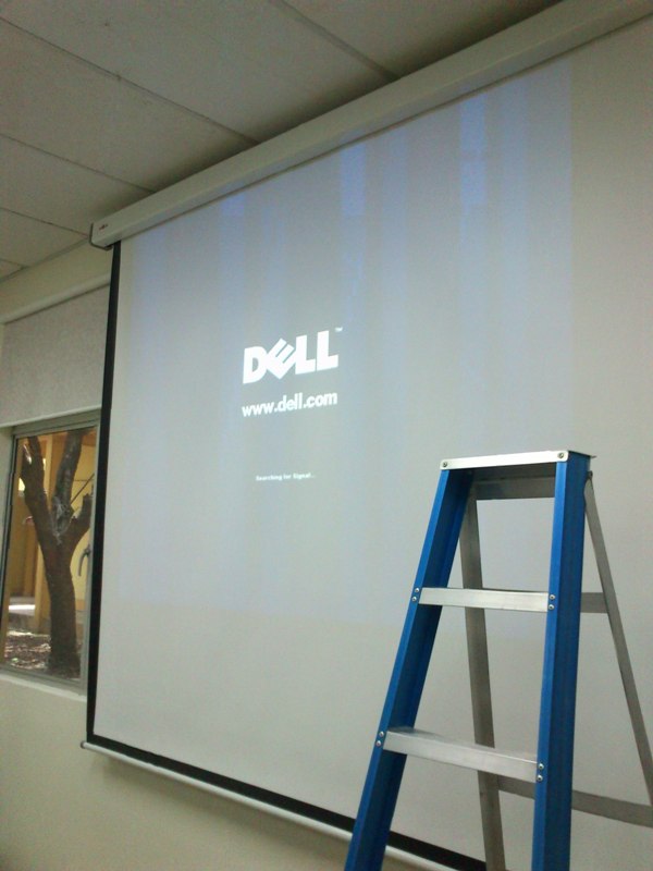 Abtus 96x96 Motorized Projector Screen with Wireless Remote Control