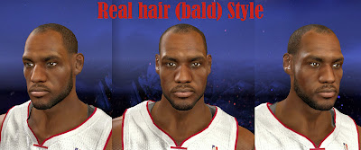 NBA 2K14 LeBron James Bald (Receding Hairline)