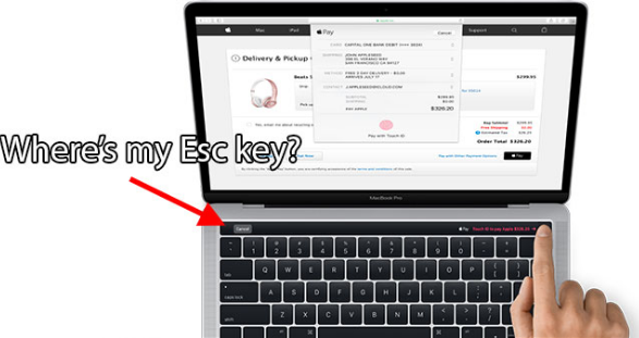 The new generation of MacBook Pro does not have buttons ESC - FreeTENT