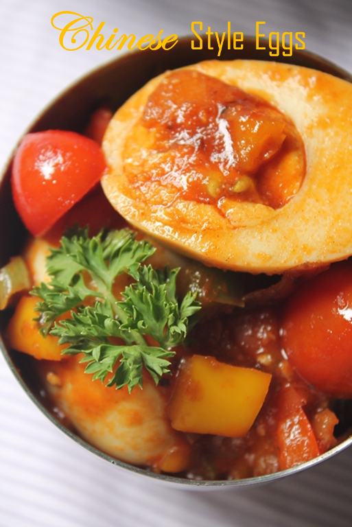 Chinese Style Eggs Recipe / Chinese Egg Gravy Recipe Indo Chinese