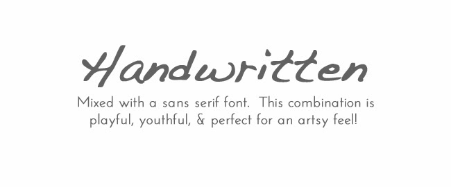 Free fonts handwriting