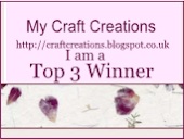 Craft Creations Top 3 Winner