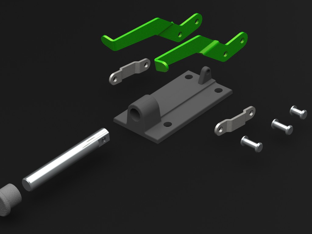 Toggle clamp Idea mechanism Download free 3D cad models 100104
