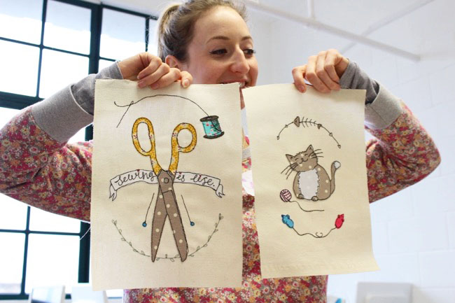 Freestyle Machine Embroidery class in London - Tilly and the Buttons