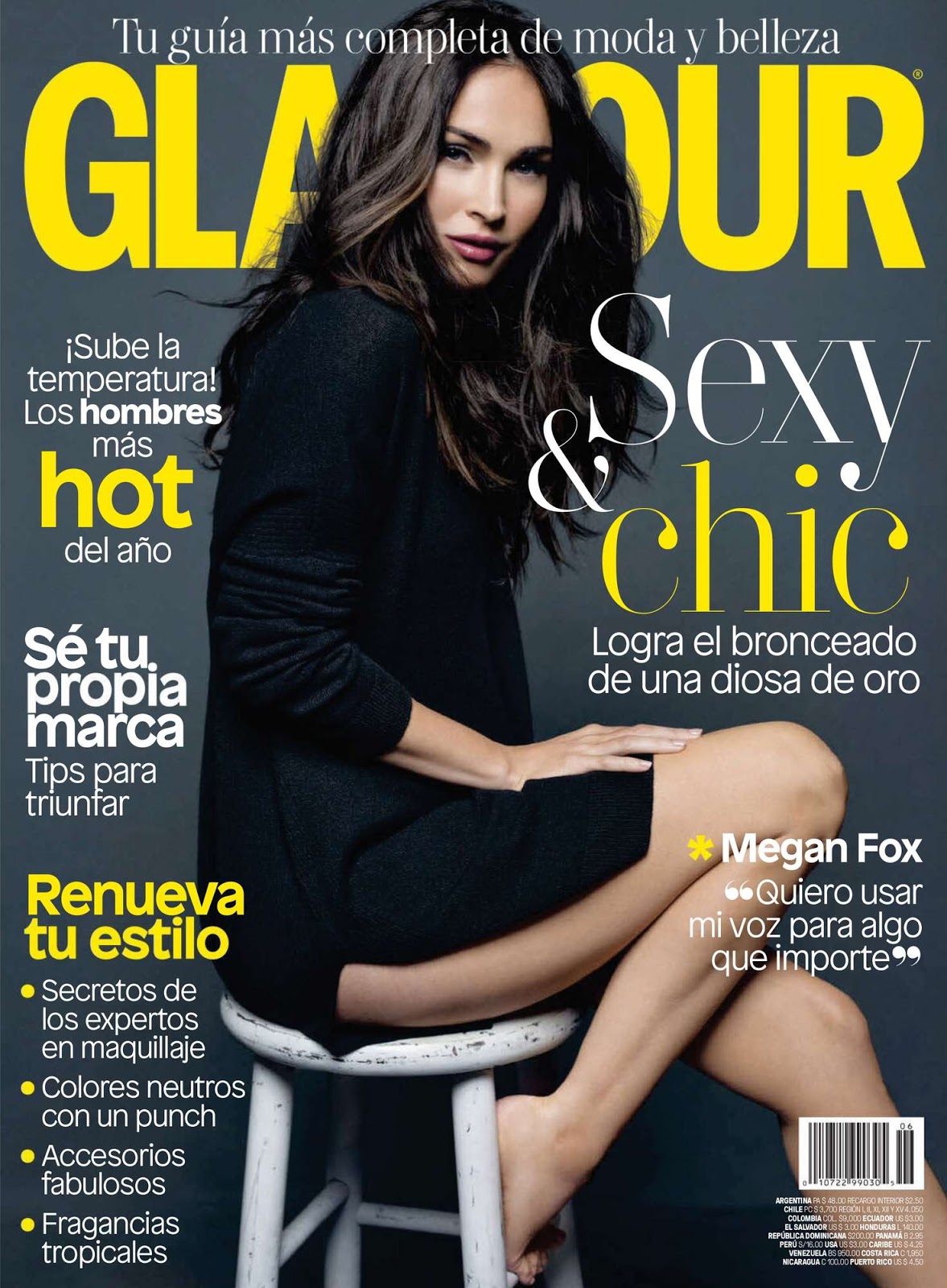 Actress Model Megan Fox Glamour Latin America