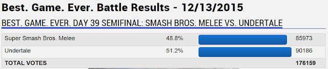 Super Smash Bros Melee Undertale GameFAQs Best Game Ever contest results