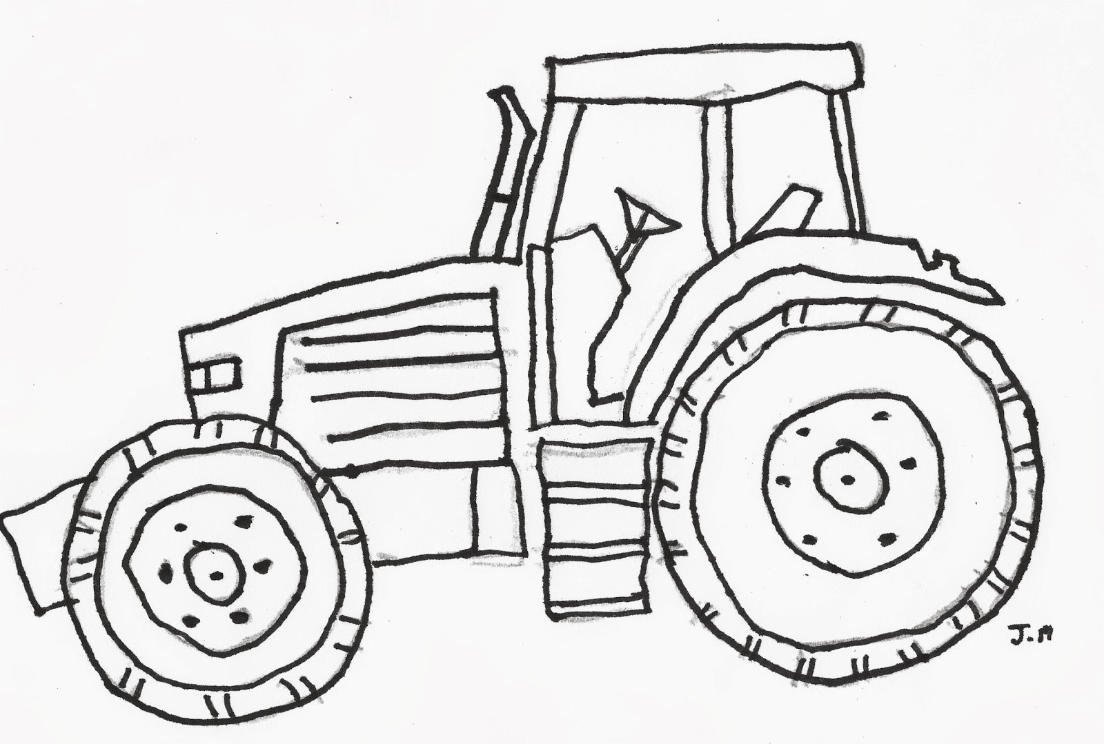 tractor coloring pages for kids | FCP
