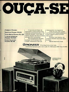 Anúncio Pioneer - 1975. 1975. propaganda década de 70. Oswaldo Hernandez. anos 70. Reclame anos 70 
