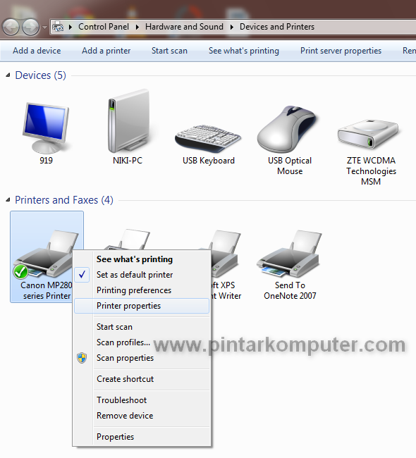 Cara Mudah Sharing Printer di Windows 7 Melalui Jaringan 