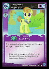 My Little Pony Lady Justice, Judge & Jury Premiere CCG Card