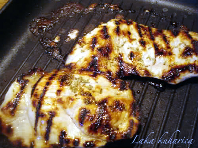 Honey, lemon and rosemary steaks by Laka kuharica: