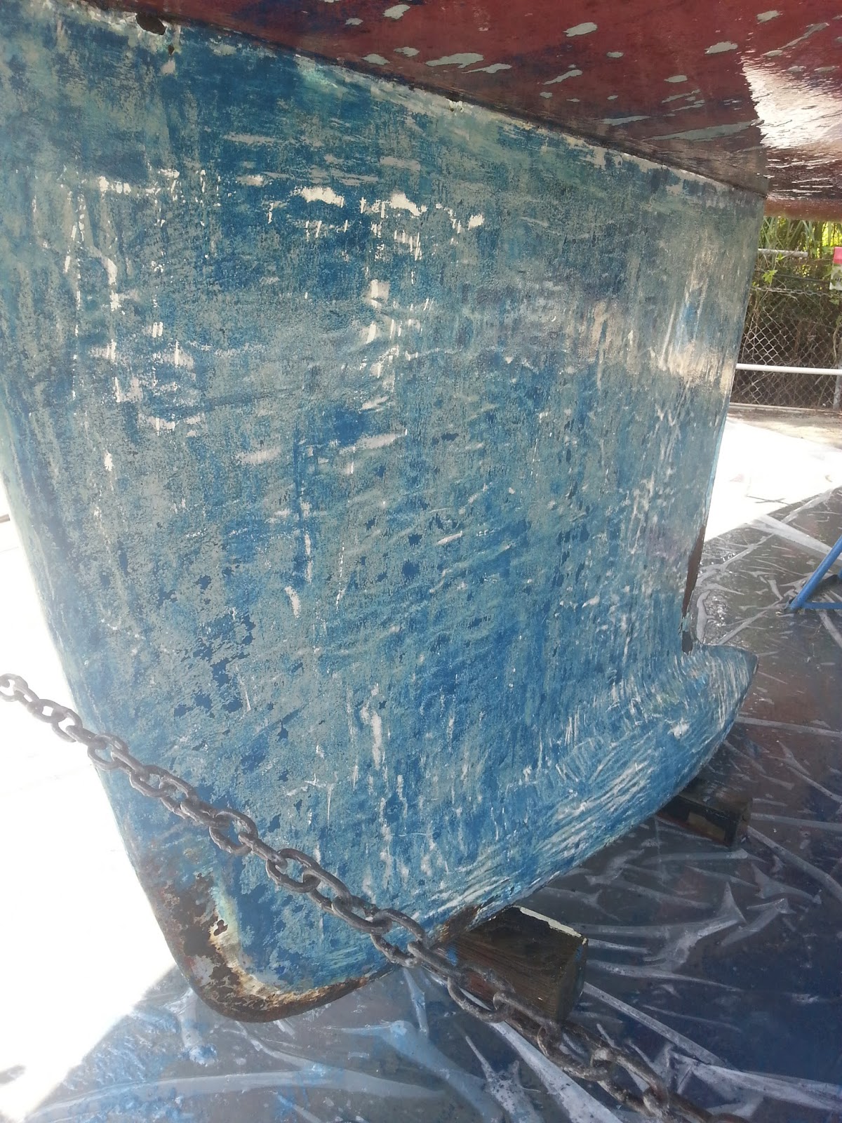 Sailing Luna Sea Project in Pictures Copper Coat Bottom Paint