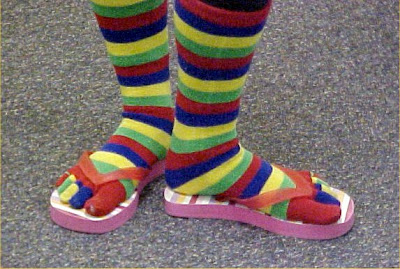 Toe socks in flip flops