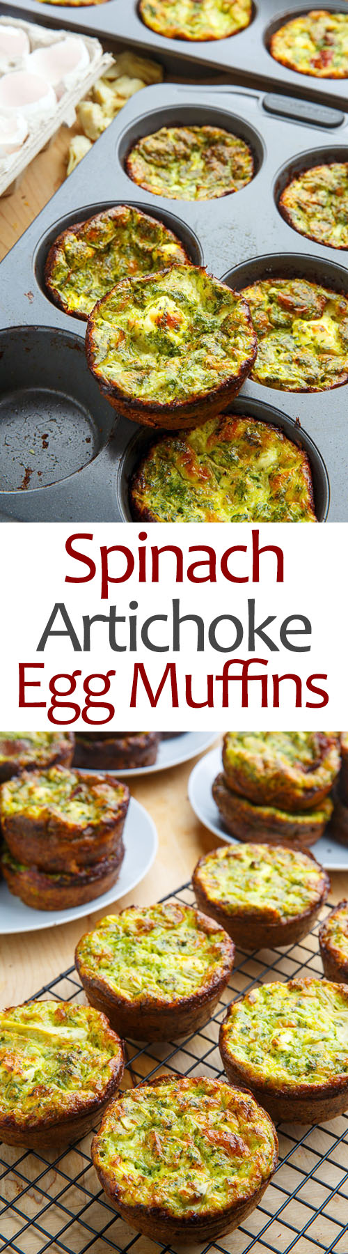Spinach and Artichoke Egg Muffins on Closet Cooking