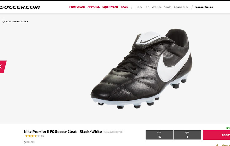 large size football boots
