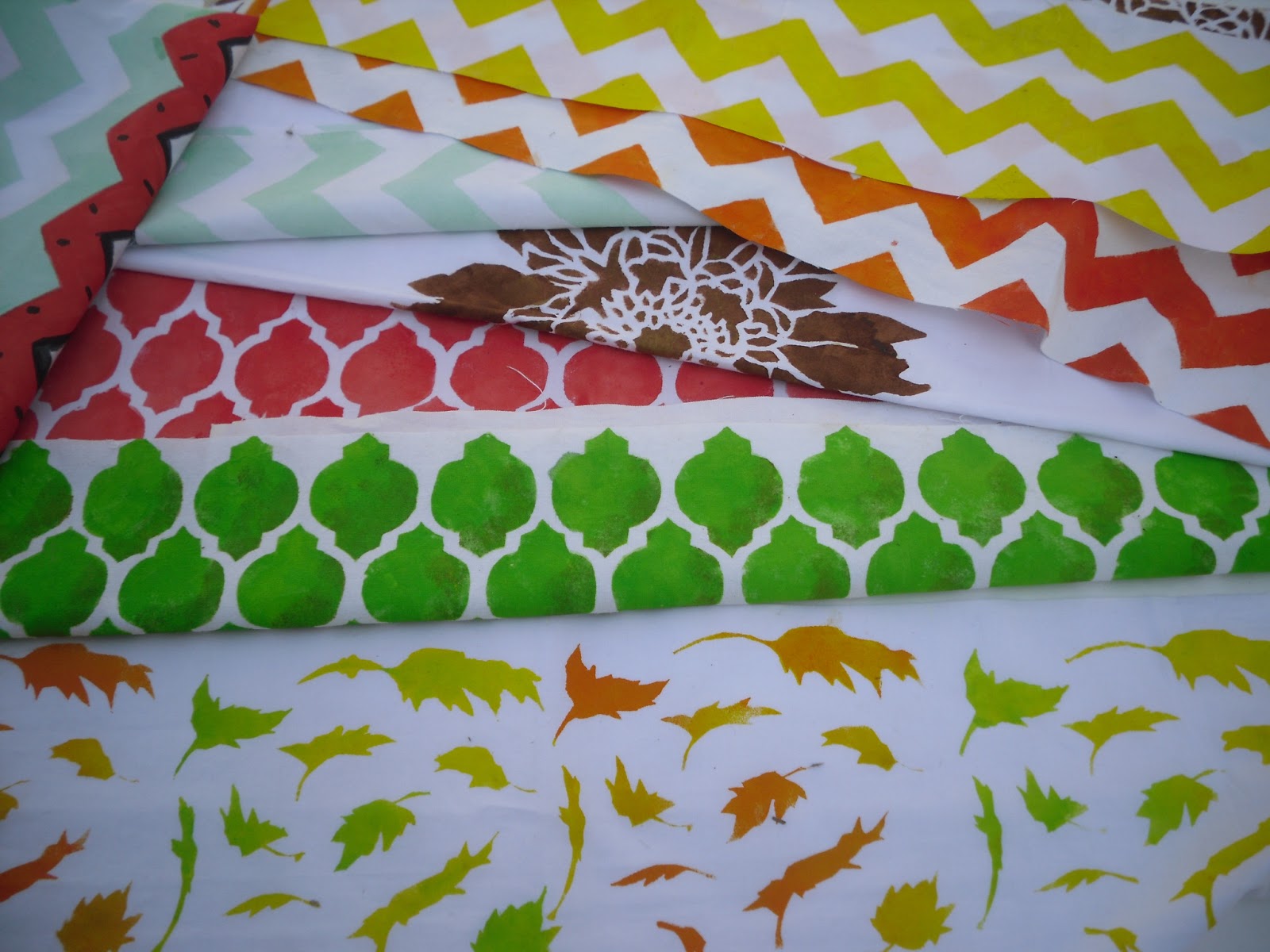 The Blooming Orchids DIY fabric printing tutorial