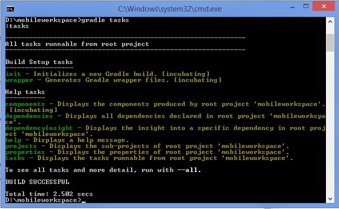 gradle-tasks