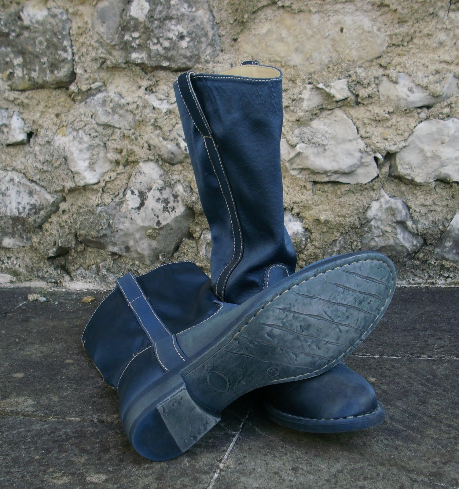 bottes bleu electrique