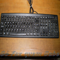 Limpeza de teclado de computador