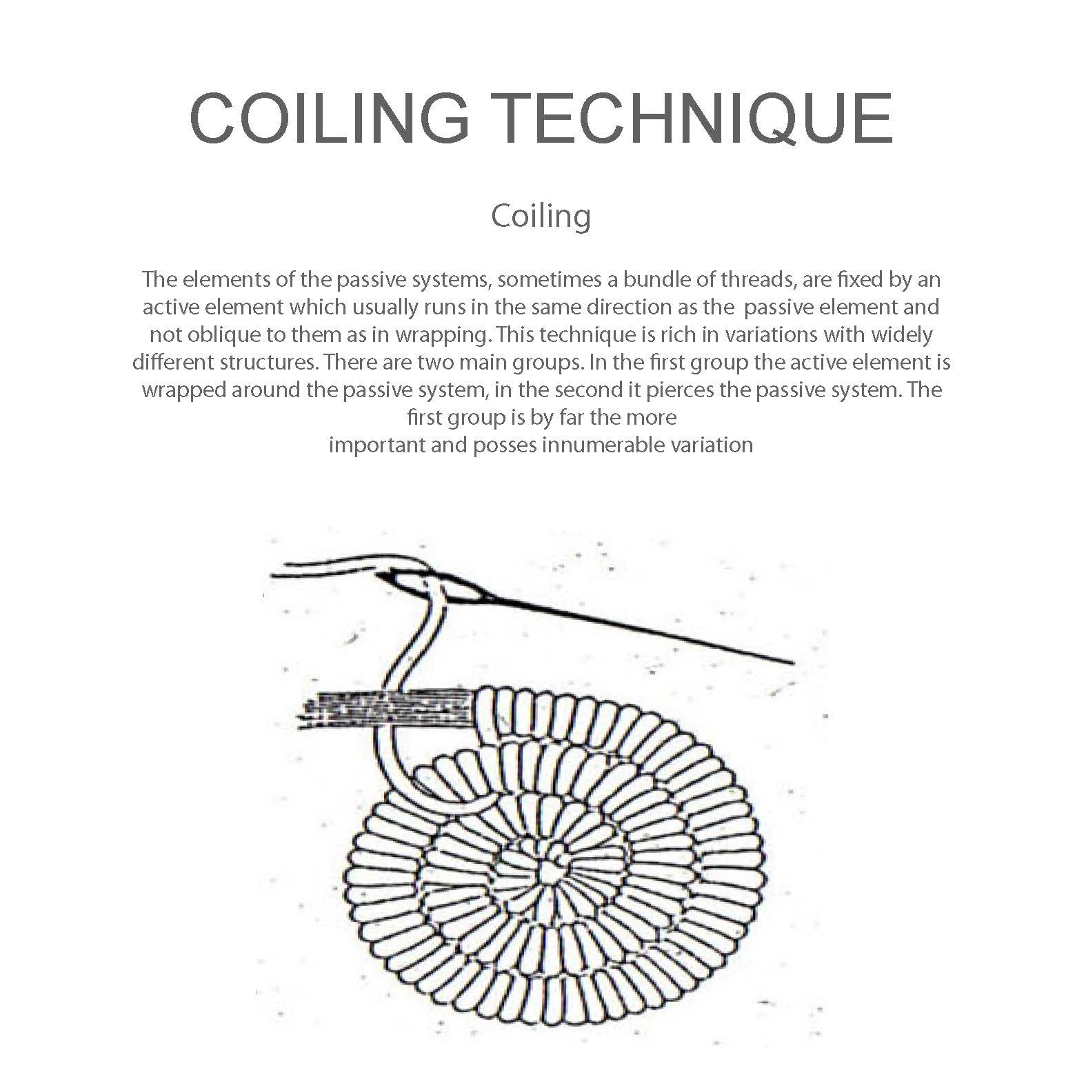 Design and Wool Coiling technique