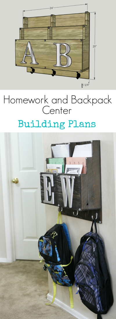 how to build backpack and homework station