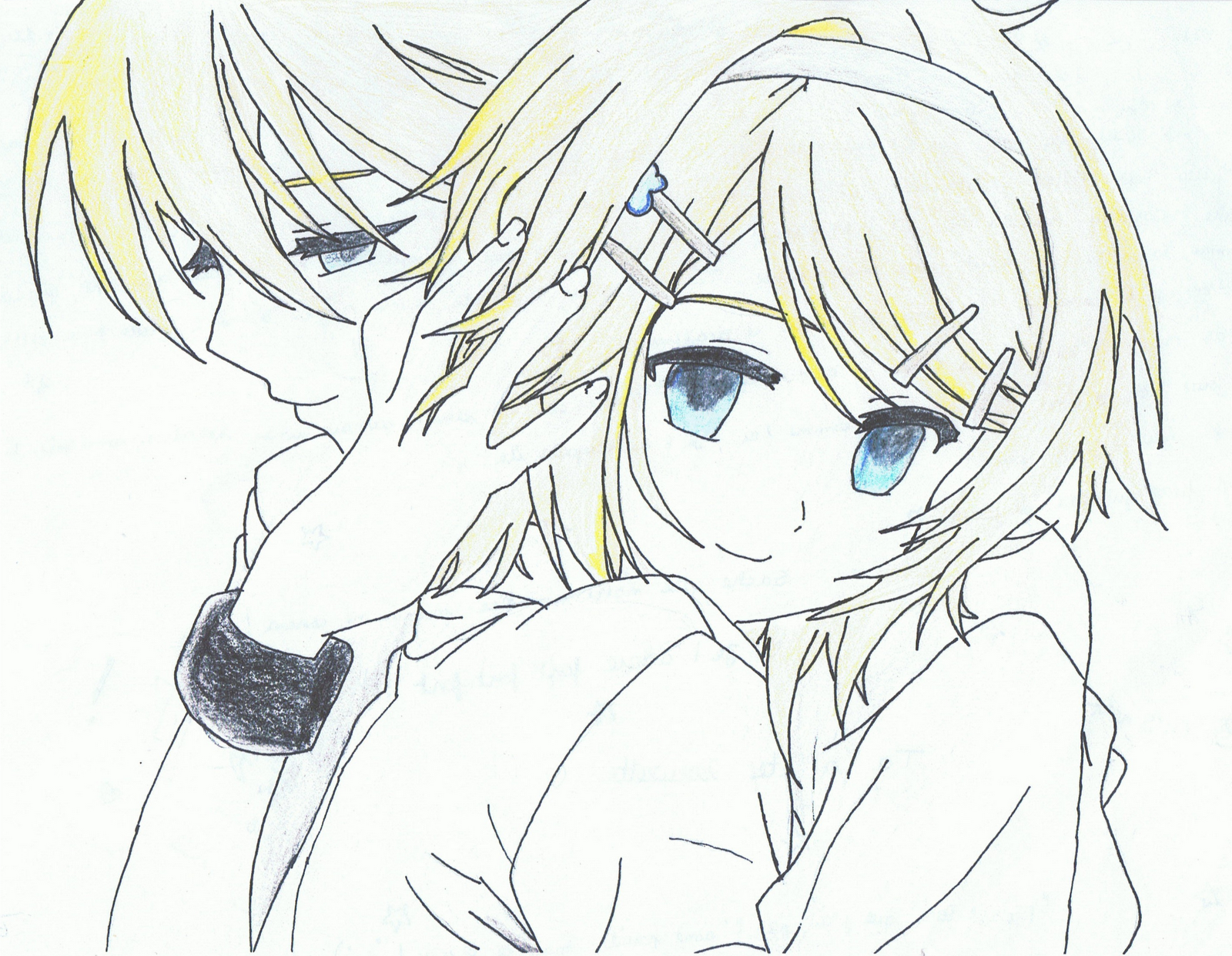 kagamine rin coloring pages - photo #28