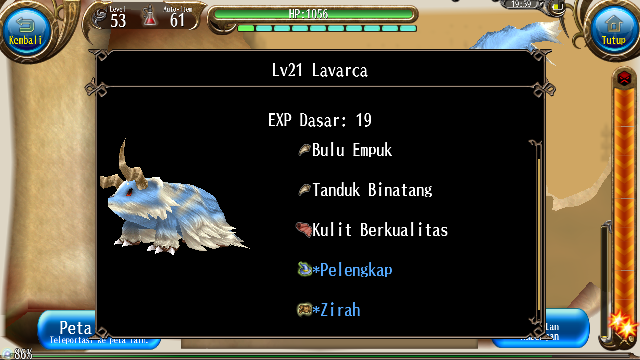 Toram Online Daftar Drop List Dye Toram