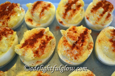 Make Ahead Easter Dinner Recipes - Deviled Eggs #Celebrate365